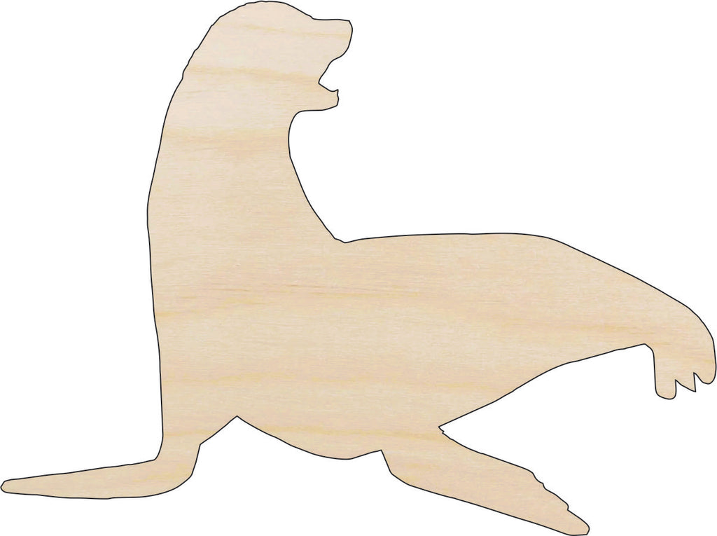 Seal - Laser Cut Out Unfinished Wood Craft Shape ANML86