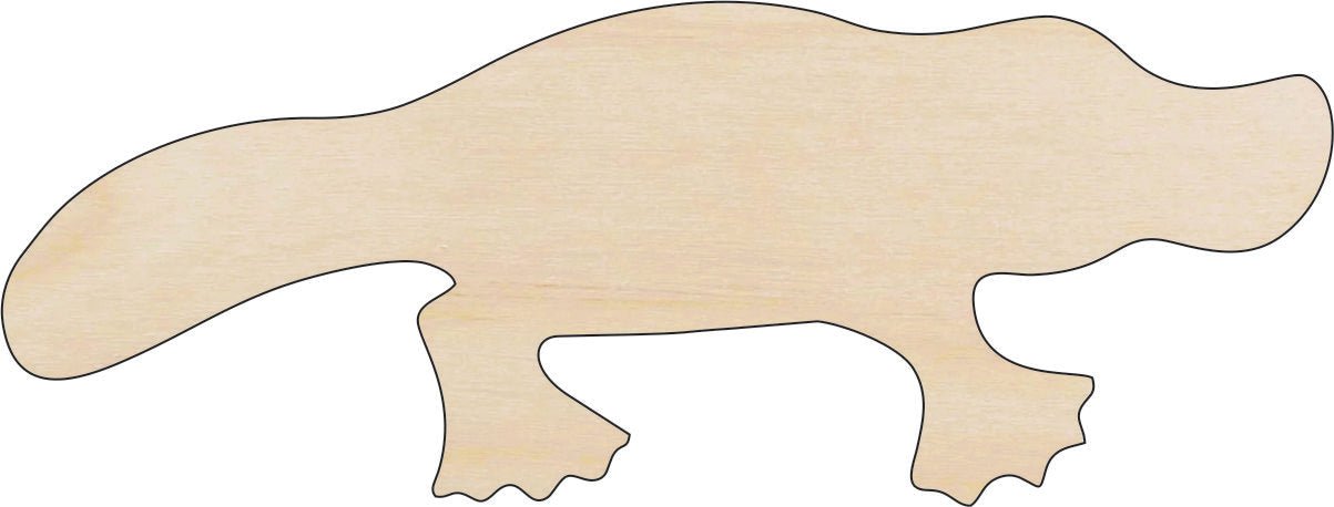 Platypus Wood Craft Shape – Laser Cut Baltic Birch Unfinished DIY Wood Art Supplies ANML93 - The Wood Shape Store