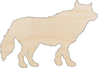 Wolf Wood Craft Shape – Laser Cut Baltic Birch Unfinished DIY Wood Art Supplies ANML94 - The Wood Shape Store