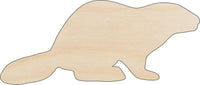 Beaver Wood Craft Shape – Laser Cut Baltic Birch Unfinished DIY Wood Art Supplies ANML96 - The Wood Shape Store