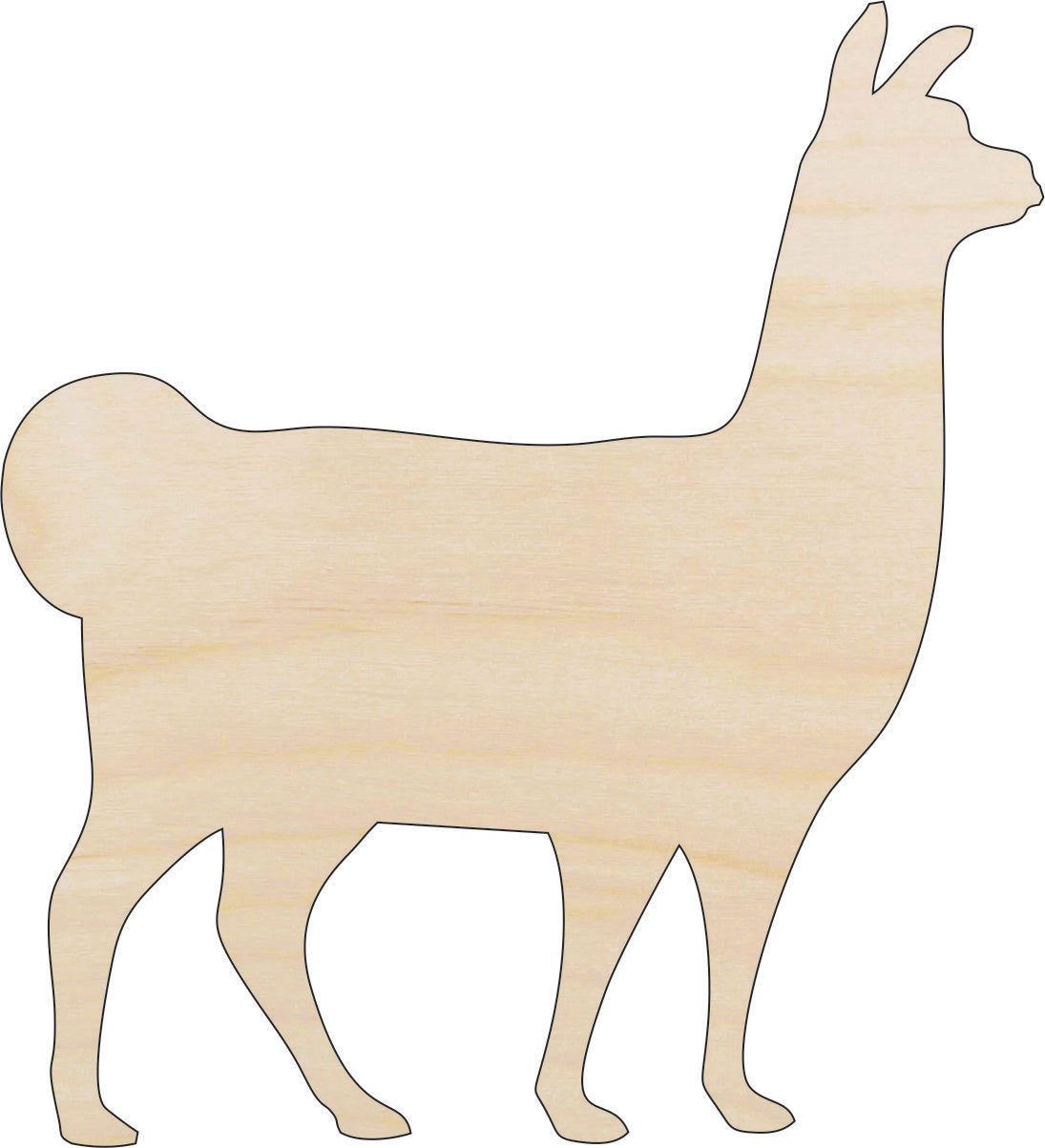 Llama Alpaca - Laser Cut Out Unfinished Wood Craft Shape ANML97 Llama Alpaca - Laser Cut Out Unfinished Wood Craft Shape ANML97