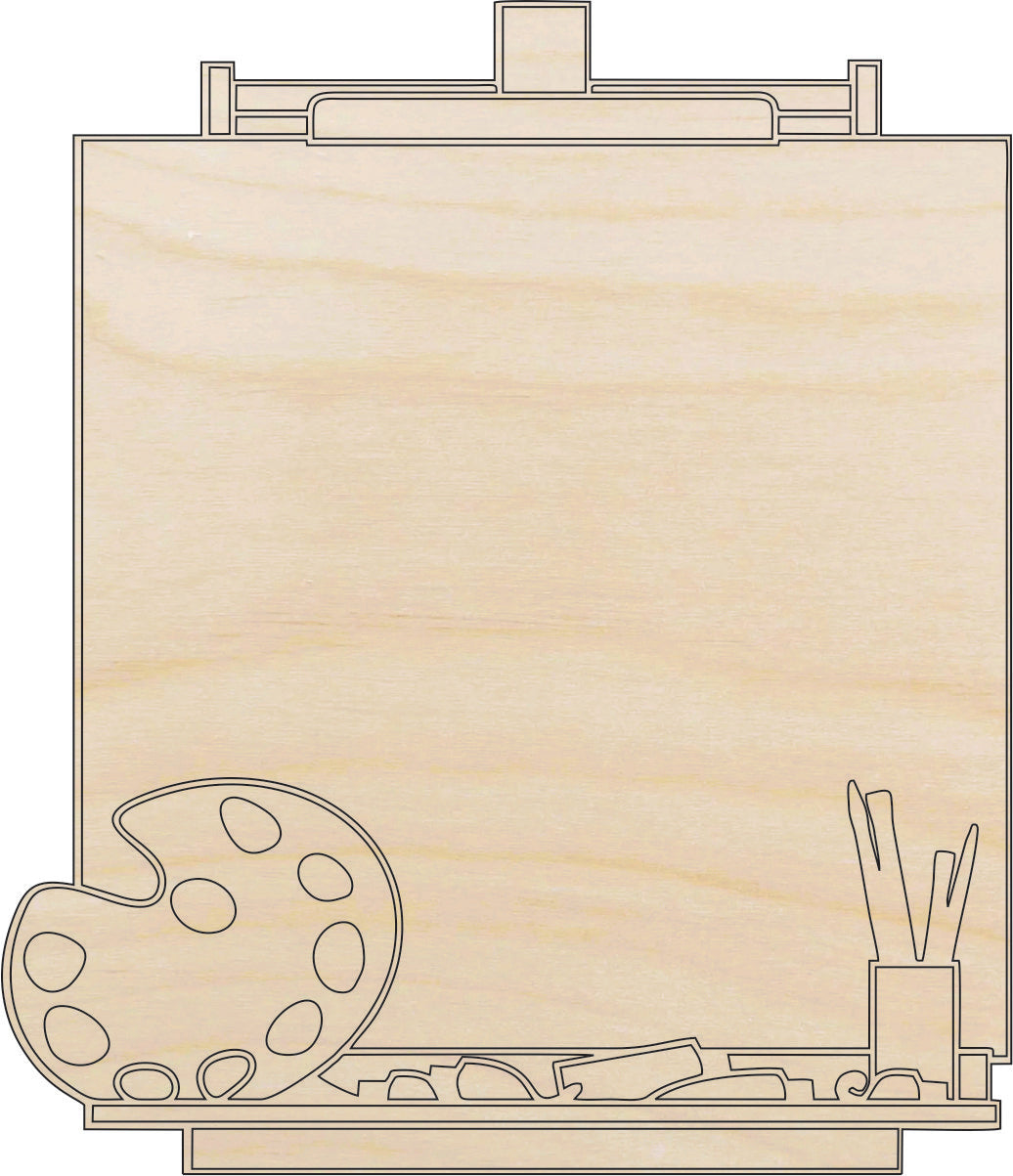 Art Easel - Laser Cut Out Unfinished Wood Craft Shape ART6
