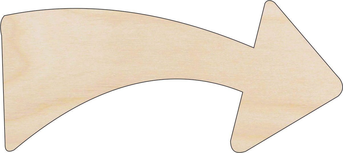 Arrow Wood Craft Shape – Laser Cut Baltic Birch Unfinished DIY Wood Art Supplies ARW12 - The Wood Shape Store