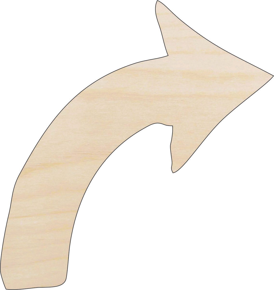 Arrow Wood Craft Shape – Laser Cut Baltic Birch Unfinished DIY Wood Art Supplies ARW18 - The Wood Shape Store