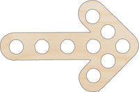Arrow Wood Craft Shape – Laser Cut Baltic Birch Unfinished DIY Wood Art Supplies ARW1 - The Wood Shape Store