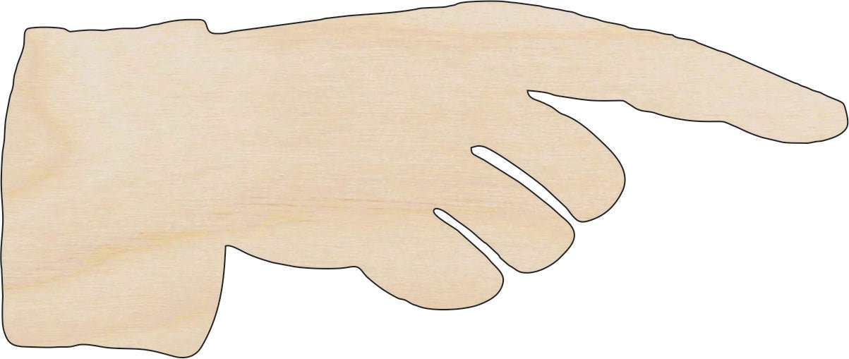 Hand Wood Craft Shape – Laser Cut Baltic Birch Unfinished DIY Wood Art Supplies ARW2 - The Wood Shape Store
