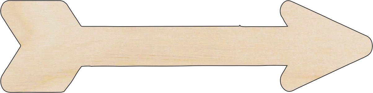 Arrow Wood Craft Shape – Laser Cut Baltic Birch Unfinished DIY Wood Art Supplies ARW4 - The Wood Shape Store