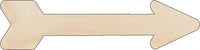 Arrow Wood Craft Shape – Laser Cut Baltic Birch Unfinished DIY Wood Art Supplies ARW4 - The Wood Shape Store