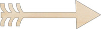 Arrow Wood Craft Shape – Laser Cut Baltic Birch Unfinished DIY Wood Art Supplies ARW5 - The Wood Shape Store