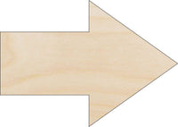 Arrow Wood Craft Shape – Laser Cut Baltic Birch Unfinished DIY Wood Art Supplies ARW8 - The Wood Shape Store