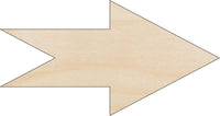 Arrow Wood Craft Shape – Laser Cut Baltic Birch Unfinished DIY Wood Art Supplies ARW9 - The Wood Shape Store