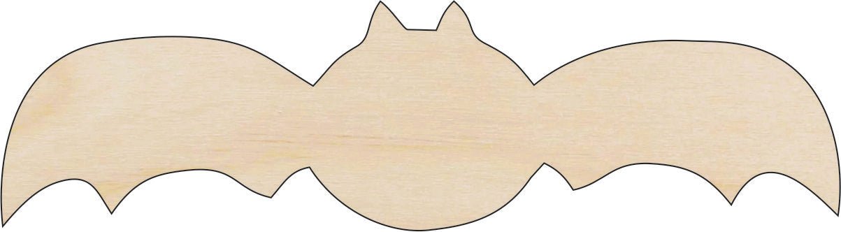 Flying Bat Wood Craft Shape – Laser Cut Baltic Birch Unfinished DIY Wood Art Supplies BAT11 - The Wood Shape Store