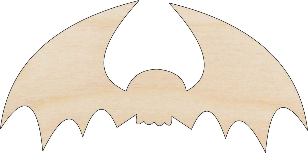 Bat - Laser Cut Out Unfinished Wood Craft Shape BAT18 Bat - Laser Cut Out Unfinished Wood Craft Shape BAT18