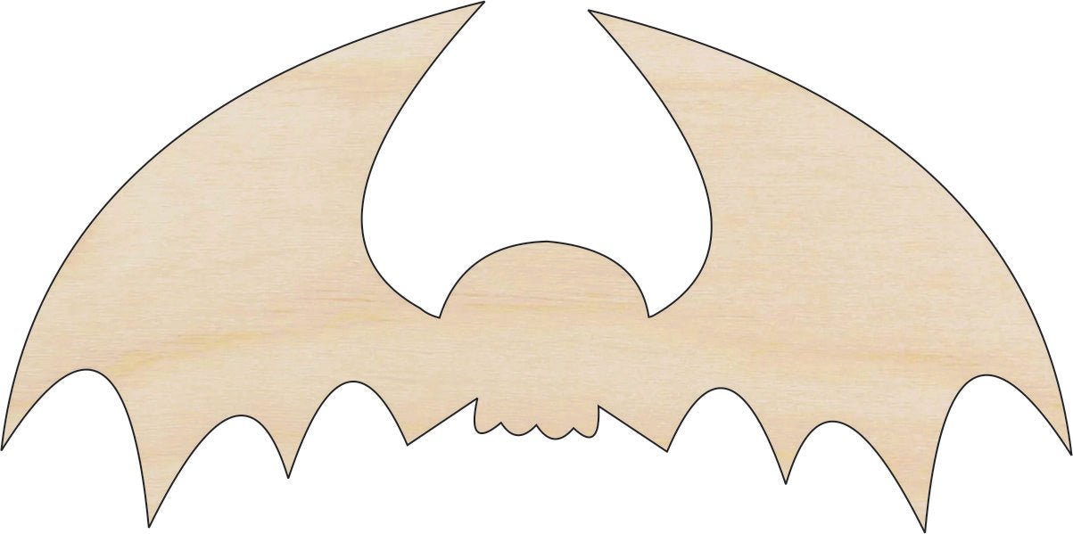 Bat Wood Craft Shape – Laser Cut Baltic Birch Unfinished DIY Wood Art Supplies BAT18 - The Wood Shape Store