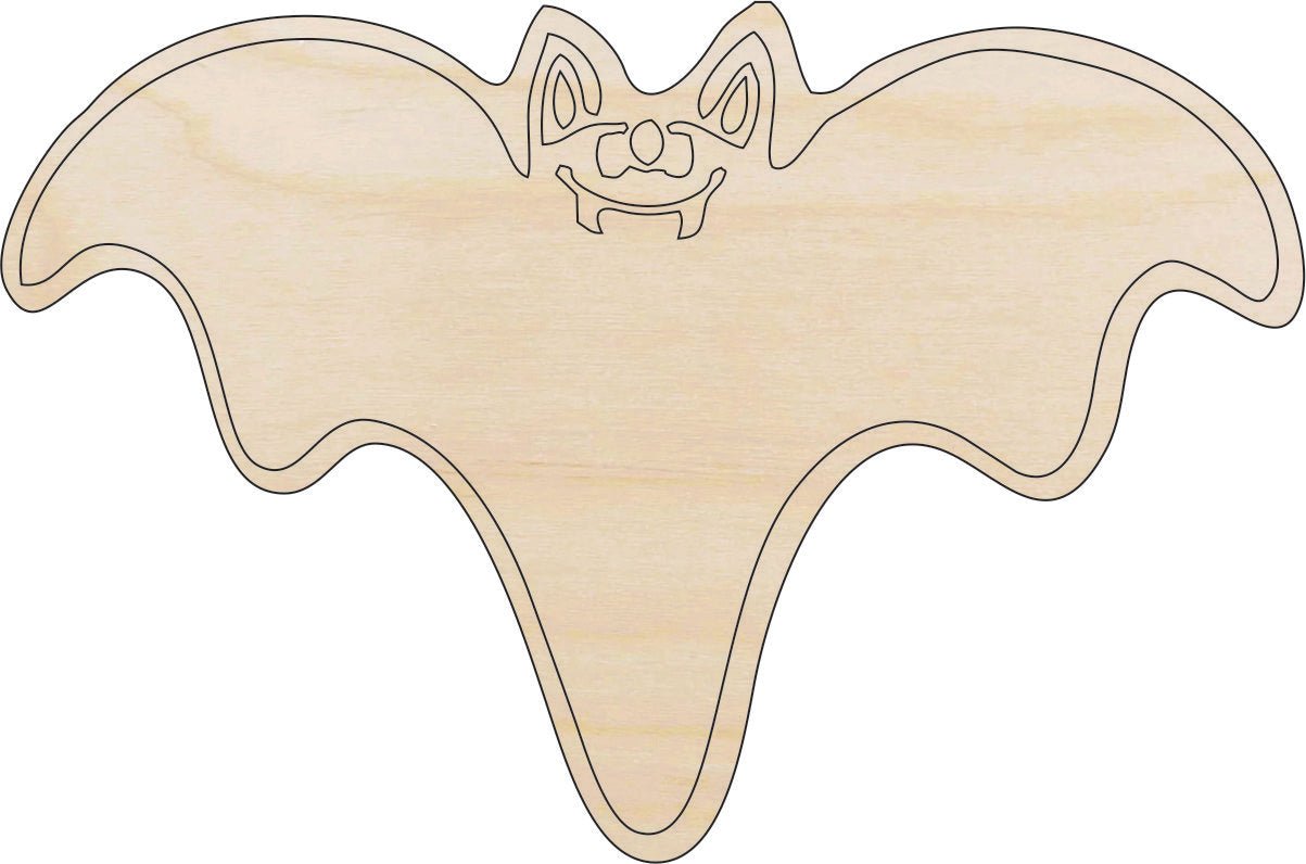 Bat Wood Craft Shape – Laser Cut Baltic Birch Unfinished DIY Wood Art Supplies BAT1 - The Wood Shape Store