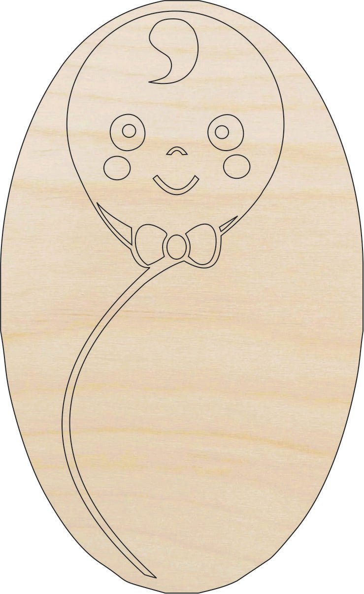 Swaddled Baby Wood Craft Shape – Laser Cut Baltic Birch Unfinished DIY Wood Art Supplies BBY11 - The Wood Shape Store
