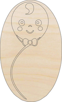 Swaddled Baby Wood Craft Shape – Laser Cut Baltic Birch Unfinished DIY Wood Art Supplies BBY11 - The Wood Shape Store