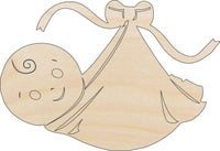 Baby Wood Craft Shape – Laser Cut Baltic Birch Unfinished DIY Wood Art Supplies BBY14 - The Wood Shape Store