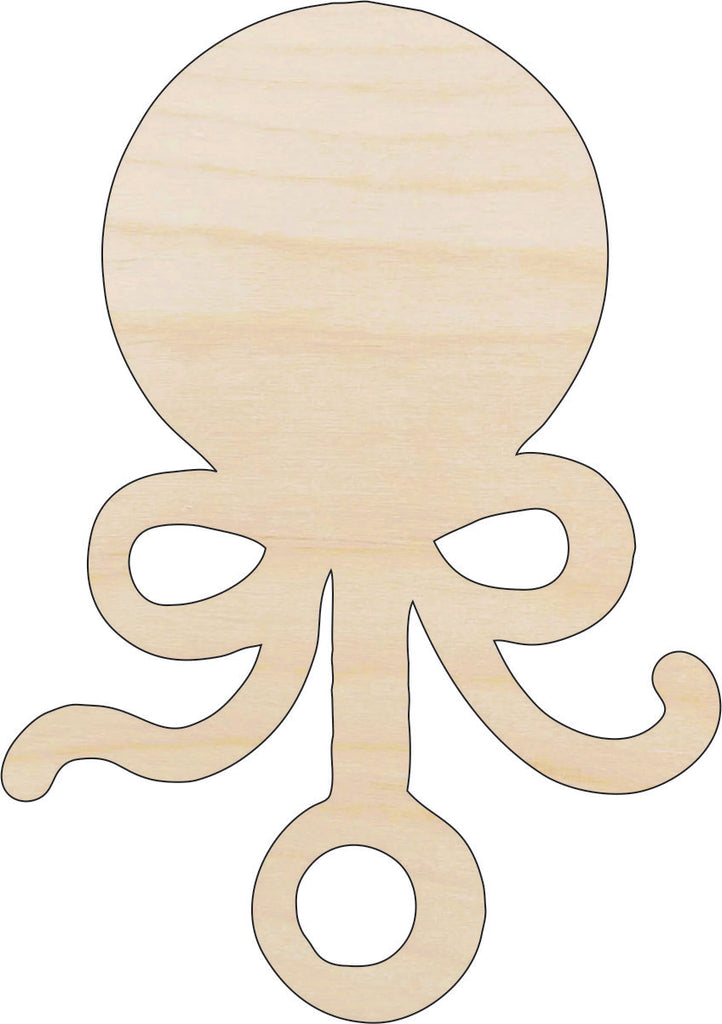 Baby Rattle - Laser Cut Out Unfinished Wood Craft Shape BBY33