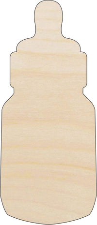 Baby Bottle Wood Craft Shape – Laser Cut Baltic Birch Unfinished DIY Wood Art Supplies BBY45 - The Wood Shape Store
