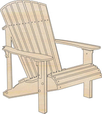 Chair Wood Craft Shape – Laser Cut Baltic Birch Unfinished DIY Wood Art Supplies BCH12 - The Wood Shape Store