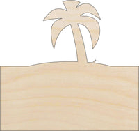 Palm Tree Wood Craft Shape – Laser Cut Baltic Birch Unfinished DIY Wood Art Supplies BCH15 - The Wood Shape Store