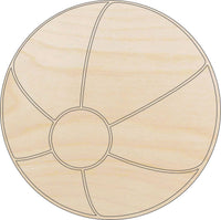 Beach Ball Wood Craft Shape – Laser Cut Baltic Birch Unfinished DIY Wood Art Supplies BCH26 - The Wood Shape Store