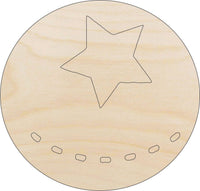 Beach Ball Wood Craft Shape – Laser Cut Baltic Birch Unfinished DIY Wood Art Supplies BCH2 - The Wood Shape Store