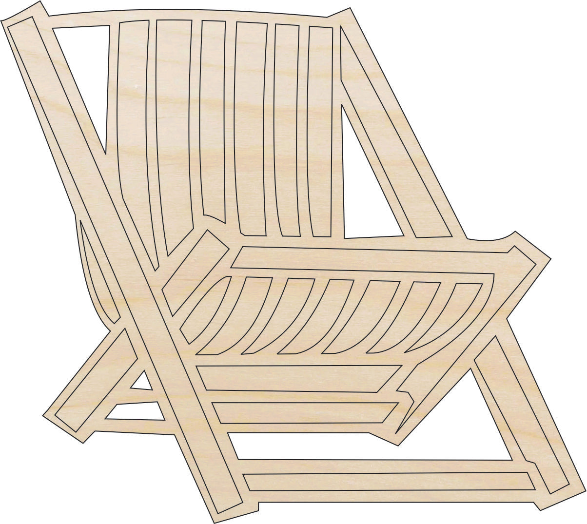 Decor Chair Adirondack - Laser Cut Out Unfinished Wood Craft Shape BCH9 Decor Chair Adirondack - Laser Cut Out Unfinished Wood Craft Shape BCH9