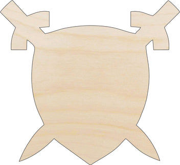 Badge - Laser Cut Out Unfinished Wood Craft Shape BDG23 Badge - Laser Cut Out Unfinished Wood Craft Shape BDG23