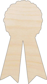 Badge Wood Craft Shape – Laser Cut Baltic Birch Unfinished DIY Wood Art Supplies BDG17 - The Wood Shape Store