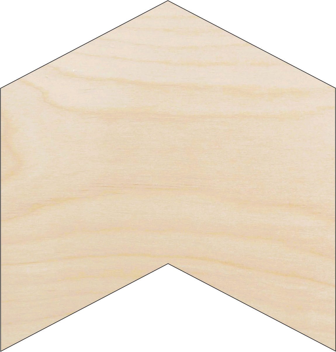 Badge Wood Craft Shape – Laser Cut Baltic Birch Unfinished DIY Wood Art Supplies BDG18 - The Wood Shape Store