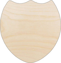 Badge Shield Wood Craft Shape – Laser Cut Baltic Birch Unfinished DIY Wood Art Supplies BDG20 - The Wood Shape Store