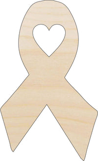 Ribbon Badge Wood Craft Shape – Laser Cut Baltic Birch Unfinished DIY Wood Art Supplies BDG28 - The Wood Shape Store
