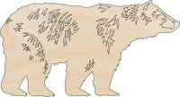 Bear Wood Craft Shape – Laser Cut Baltic Birch Unfinished DIY Wood Art Supplies BER10 - The Wood Shape Store