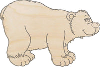 Bear Wood Craft Shape – Laser Cut Baltic Birch Unfinished DIY Wood Art Supplies BER12 - The Wood Shape Store