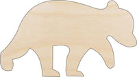 Bear Wood Craft Shape – Laser Cut Baltic Birch Unfinished DIY Wood Art Supplies BER16 - The Wood Shape Store