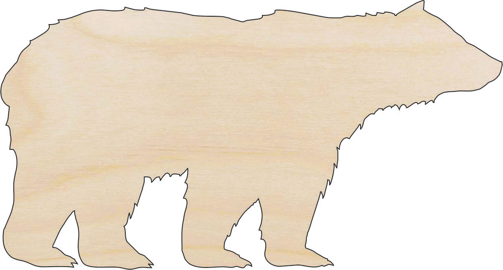 Polar Bear - Laser Cut Wood Shape BER28