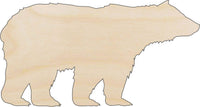 Bear Wood Craft Shape – Laser Cut Baltic Birch Unfinished DIY Wood Art Supplies BER28 - The Wood Shape Store