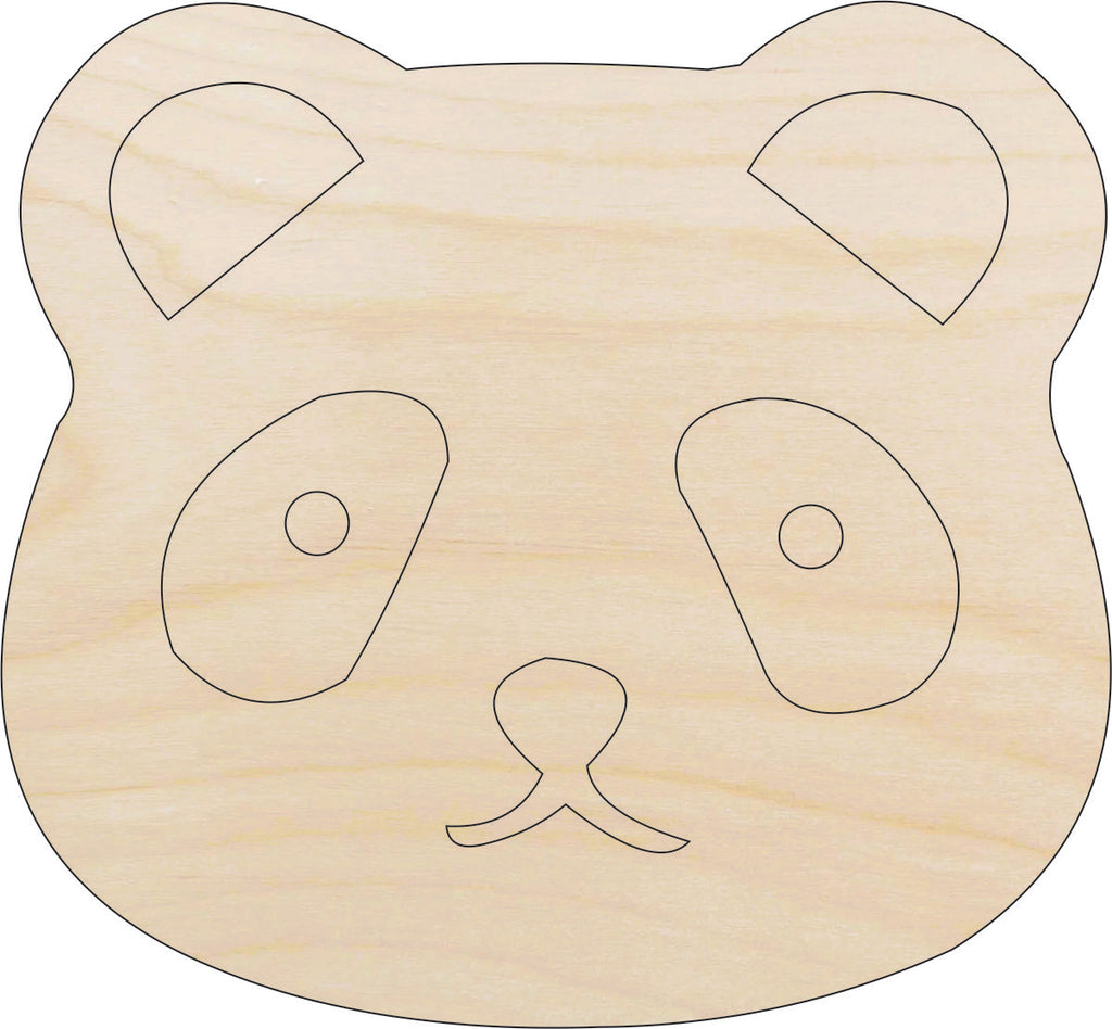 Panda Bear - Laser Cut Wood Shape BER37