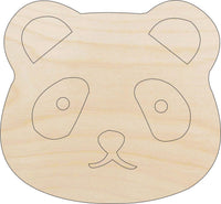Panda Bear Wood Craft Shape – Laser Cut Baltic Birch Unfinished DIY Wood Art Supplies BER37 - The Wood Shape Store