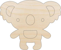 Koala Bear Wood Craft Shape – Laser Cut Baltic Birch Unfinished DIY Wood Art Supplies BER42 - The Wood Shape Store