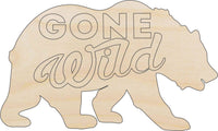 Bear Wood Craft Shape – Laser Cut Baltic Birch Unfinished DIY Wood Art Supplies BER45 - The Wood Shape Store