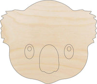 Koala Bear Wood Craft Shape – Laser Cut Baltic Birch Unfinished DIY Wood Art Supplies BER4 - The Wood Shape Store