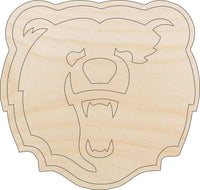 Bear Wood Craft Shape – Laser Cut Baltic Birch Unfinished DIY Wood Art Supplies BER60 - The Wood Shape Store