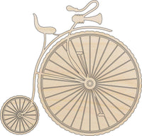 Penny Farthing Wood Craft Shape – Laser Cut Baltic Birch Unfinished DIY Wood Art Supplies BIK14 - The Wood Shape Store