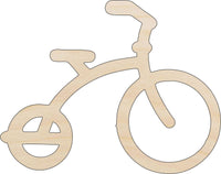 Tricycle Wood Craft Shape – Laser Cut Baltic Birch Unfinished DIY Wood Art Supplies BIK15 - The Wood Shape Store