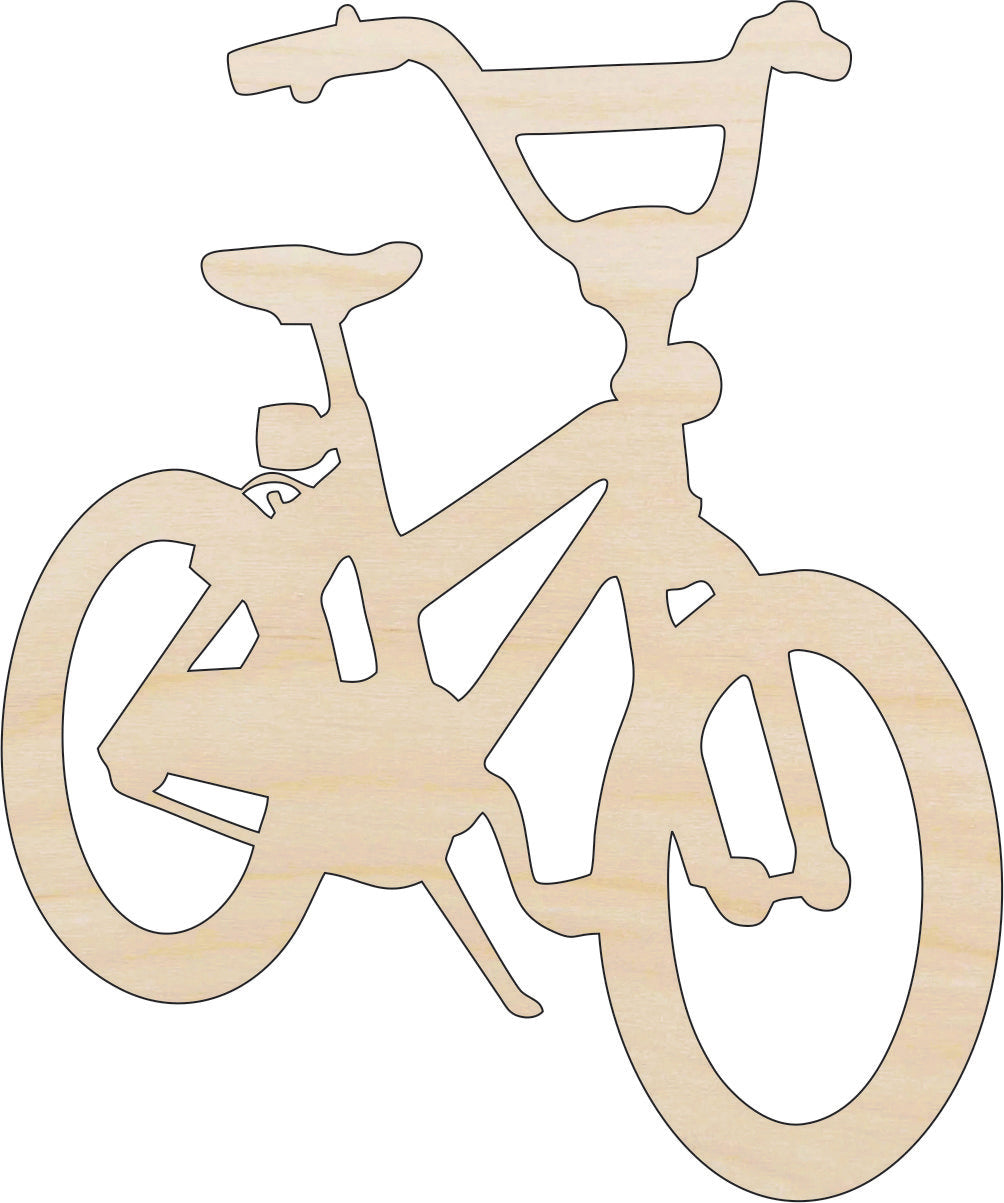 Bicycle - Laser Cut Out Unfinished Wood Craft Shape BIK16 Bicycle - Laser Cut Out Unfinished Wood Craft Shape BIK16