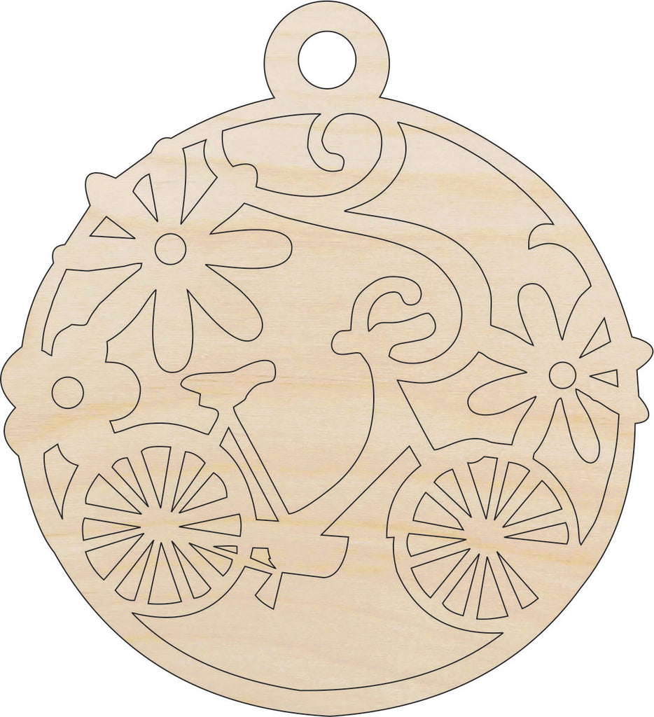 Bike Ornament - Laser Cut Wood Shape BIK17