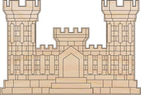 Medieval Castle Wood Craft Shape - Laser Cut Baltic Birch Unfinished DIY Wood Art Supplies BLD100 - The Wood Shape Store